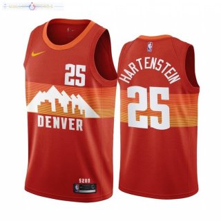 Maillot Denver Nuggets Nike NO.25 Isaiah Hartenstein Orange Ville 2020-21