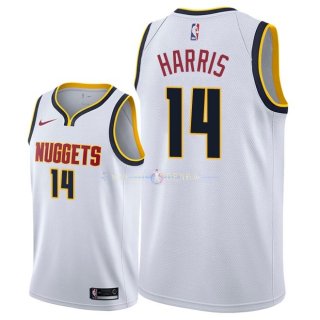 Maillot Denver Nuggets Nike NO.14 Gary Harris Blanc Association 2018/2019