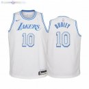 Maillot Enfant Los Angeles Lakers NO.10 Jared Dudley Blanc Ville 2020-21