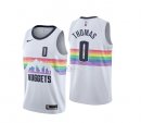 Maillot Denver Nuggets Nike NO.0 Isaiah Thomas Nike Blanc Ville 2018/2019