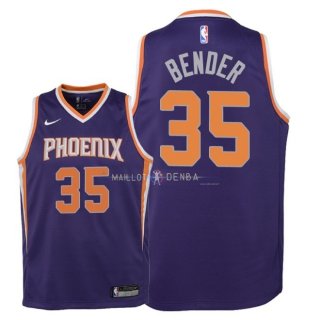 Maillot Enfants Phoenix Suns NO.35 Dragan Bender Pourpre Icon 2018