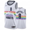 Maillot Denver Nuggets Nike NO.8 Jarred Vanderbilt Nike Blanc Ville 2018/2019