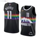 Maillot Denver Nuggets NO.11 Monte Morris Nike Noir Ville 2019-20