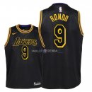 Maillot Enfants Los Angeles Lakers NO.9 Rajon Rondo Nike Noir Ville 2018