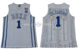 Maillot NCAA Duke NO.1 Zion Williamson Blanc