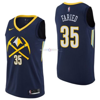 Maillot Denver Nuggets Nike NO.35 Kenneth Faried Nike Marine Ville