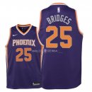 Maillot Enfants Phoenix Suns NO.25 Mikal Bridges Pourpre Icon 2018