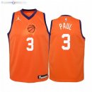 Maillot Enfant Phoenix Suns NO.3 Chris Paul Orange Statement 2020