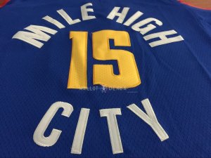 Maillot Denver Nuggets Nike NO.15 Nikola Jokic Bleu Statement 2018/2019