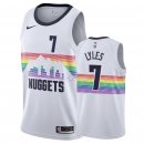 Maillot Denver Nuggets Nike NO.7 Trey Lyles Nike Blanc Ville 2018/2019