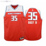 Maillot NBA Enfant Sacramento Kings NO.35 Marvin Bagley Nike Rouge Ville 2019-20
