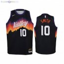 Maillot Enfant Phoenix Suns NO.10 Jalen Smith Noir Ville 2020-21