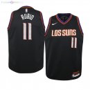 Maillot NBA Enfant Phoenix Suns NO.11 Ricky Rubio Nike Noir Ville 2019-20