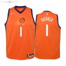 Maillot NBA Enfant Phoenix Suns NO.1 Devin Booker Orange Statement 2019-20