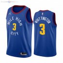 Maillot Denver Nuggets Nike NO.3 Greg Whittington Bleu Statement 2020-21