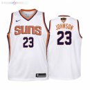 Maillot NBA Enfants Suns NO.23 Cameron Johnson Blanc Association 2021