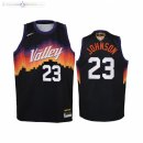 Maillot NBA Enfants Suns NO.23 Cameron Johnson Noir Ville 2021