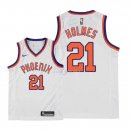 Maillot Enfants Phoenix Suns NO.21 Richaun Holmes Retro Blanc 2018