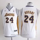 Maillot Enfants L.A.Lakers No.24 Kobe Bryant Blanc