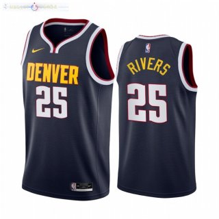 Maillot NBA Nike Denver Nuggets NO.25 Austin Rivers Nike Marine Icon 2021