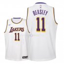 Maillot Enfants Los Angeles Lakers NO.11 Michael Beasley Blanc Association 2018-19