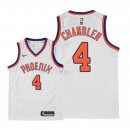 Maillot Enfants Phoenix Suns NO.4 Tyson Chandler Retro Blanc 2018