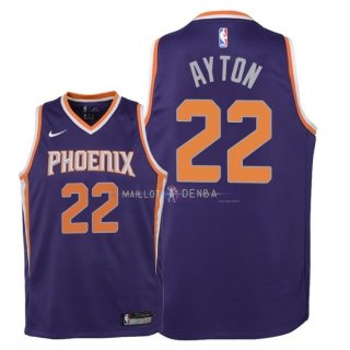 Maillot Enfants Phoenix Suns NO.22 DeAndre Ayton Pourpre Icon 2018