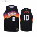 Maillot NBA Enfant Phoenix Suns NO.10 Jalen Smith Noir Ville 2020-21