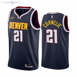 Maillot NBA Nike Denver Nuggets NO.21 Petr Cornelie Nike Marine Icon 2021