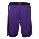 Pantalon Enfants Los Angeles Lakers Nike Pourpre Ville 2018-19