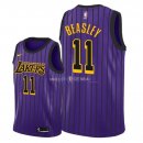 Maillot Enfants Los Angeles Lakers NO.11 Michael Beasley Nike Pourpre Ville 2018-19