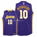 Maillot Enfants Los Angeles Lakers NO.10 Sviatoslav Mykhailiuk Pourpre Statement 2018