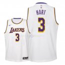 Maillot Enfants Los Angeles Lakers NO.3 Josh Hart Blanc Association 2018-19