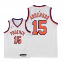 Maillot Enfants Phoenix Suns NO.15 Ryan Anderson Retro Blanc 2018