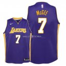 Maillot Enfants Los Angeles Lakers NO.7 JaVale McGee Pourpre Statement 2018