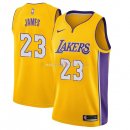 Maillot Enfants L.A.Lakers No.23 Lebron James Jaune Icon 2017/2018