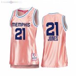 Maillot Femme Memphis Grizzlies NO.21 Tyus Jones 75th Anniversaire Rose Or 2022