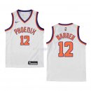 Maillot Enfants Phoenix Suns NO.12 T.J. Warren Retro Blanc 2018