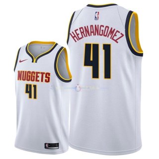 Maillot Denver Nuggets Nike NO.41 Juan Hernangomez Blanc Association 2018/2019