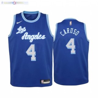 Maillot Enfant Los Angeles Lakers NO.4 Alex Caruso Bleu 2020-21