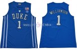 Maillot NCAA Duke NO.1 Zion Williamson Bleu