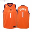 Maillot Enfant Phoenix Suns NO.1 Devin Booker Orange Statement 2020