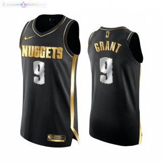 Maillot Denver Nuggets Nike NO.9 Jerami Grant Noir Or 2020-21