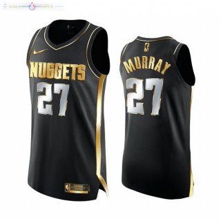 Maillot Denver Nuggets Nike NO.27 Jamal Murray Noir Or 2020-21