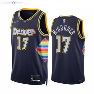 Maillot Denver Nuggets NO.17 Rodney McGruder 75th Season Bleu Ville 2022