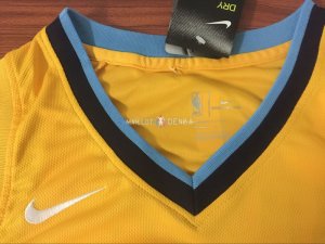 Maillot Denver Nuggets Nike NO.15 Nikola Jokic Jaune Statement