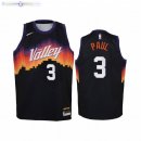 Maillot Enfant Phoenix Suns NO.3 Chris Paul Noir Ville 2020-21