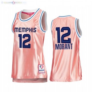 Maillot Femme Memphis Grizzlies NO.12 Ja Morant 75th Anniversaire Rose Or 2022