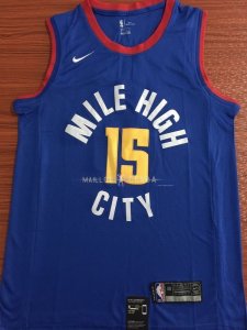 Maillot Denver Nuggets Nike NO.15 Nikola Jokic Bleu Statement 2018/2019