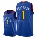 Maillot Denver Nuggets Nike NO.1 Michael Porter Jr Bleu Statement 2018/2019